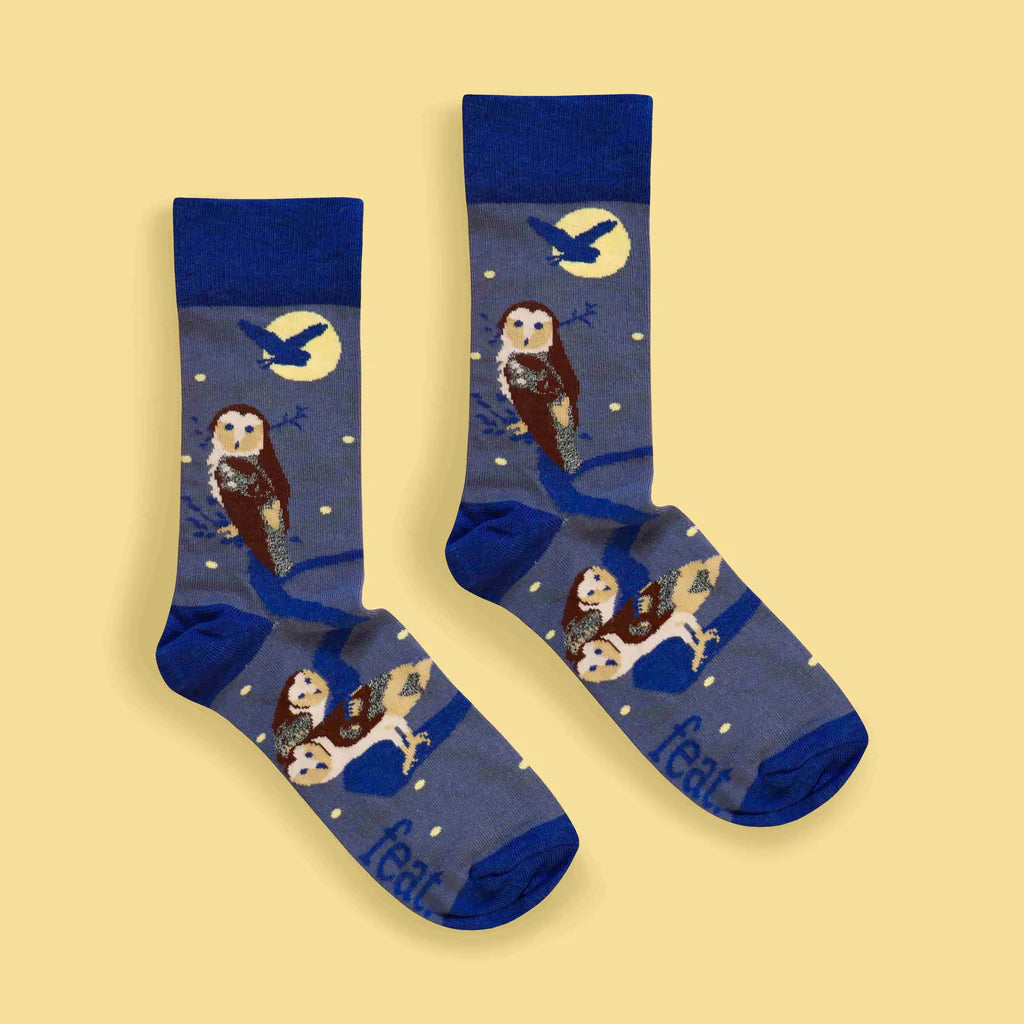 Having a Hoot Owl Socks (His & Hers sizes)