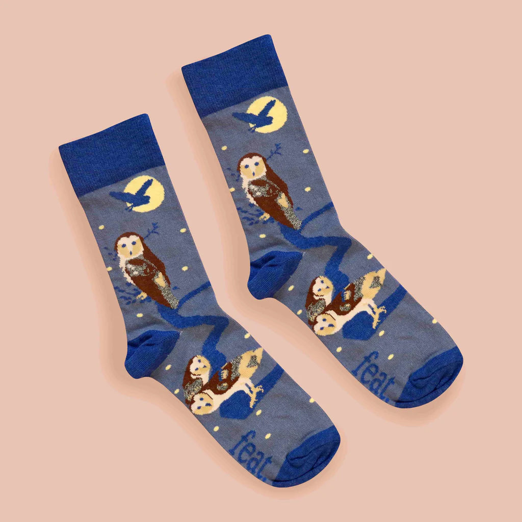 Having a Hoot Owl Socks (His & Hers sizes)