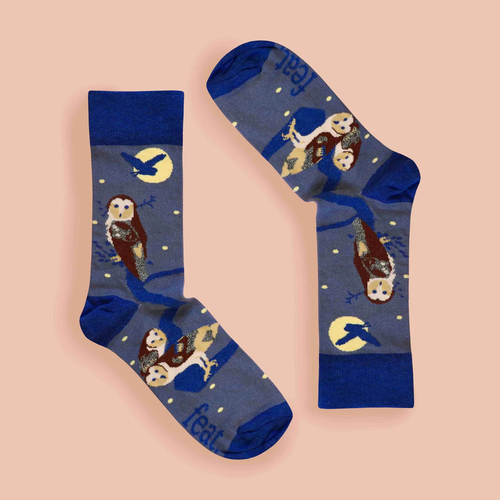 Having a Hoot Owl Socks (His & Hers sizes)