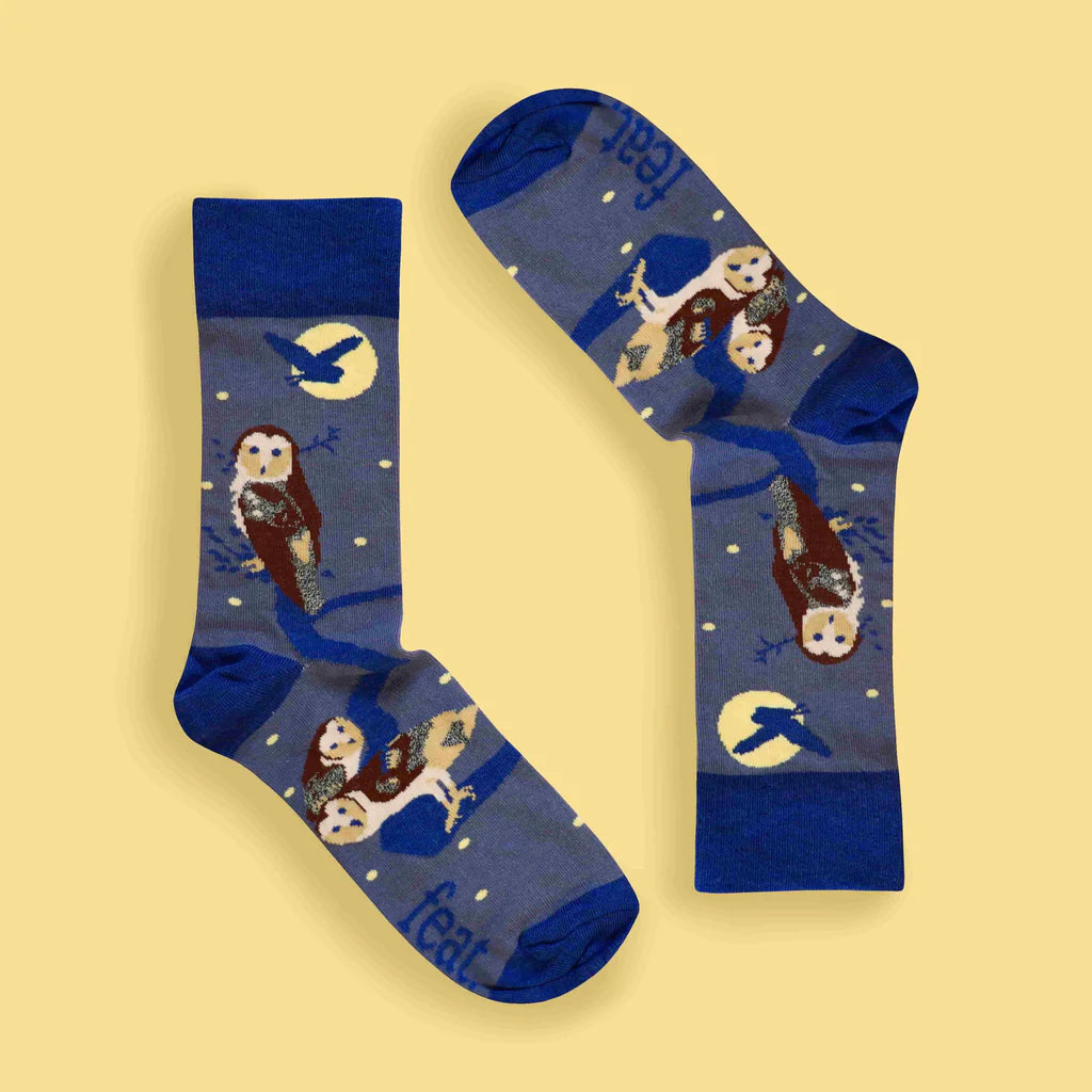 Having a Hoot Owl Socks (His & Hers sizes)