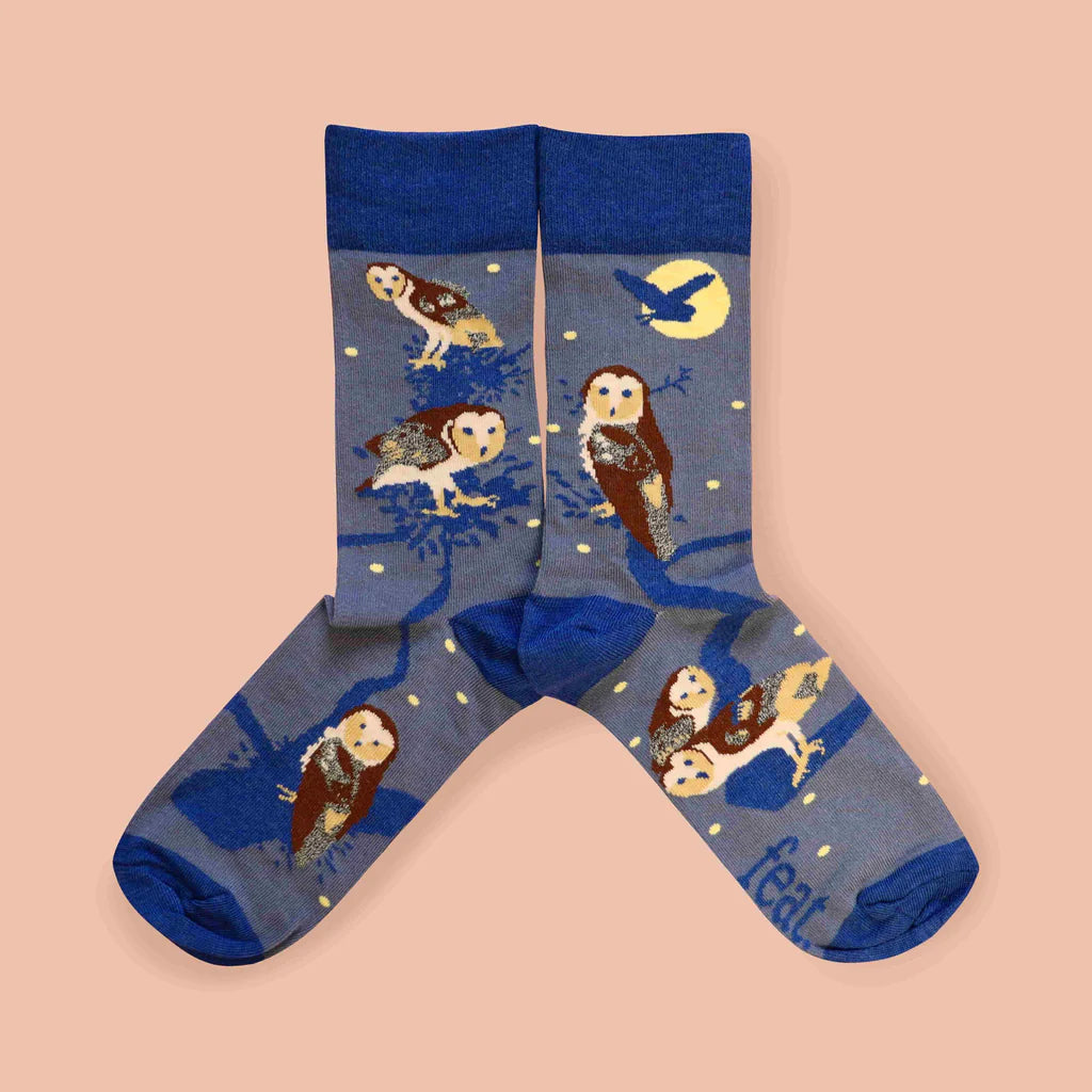 Having a Hoot Owl Socks (His & Hers sizes)