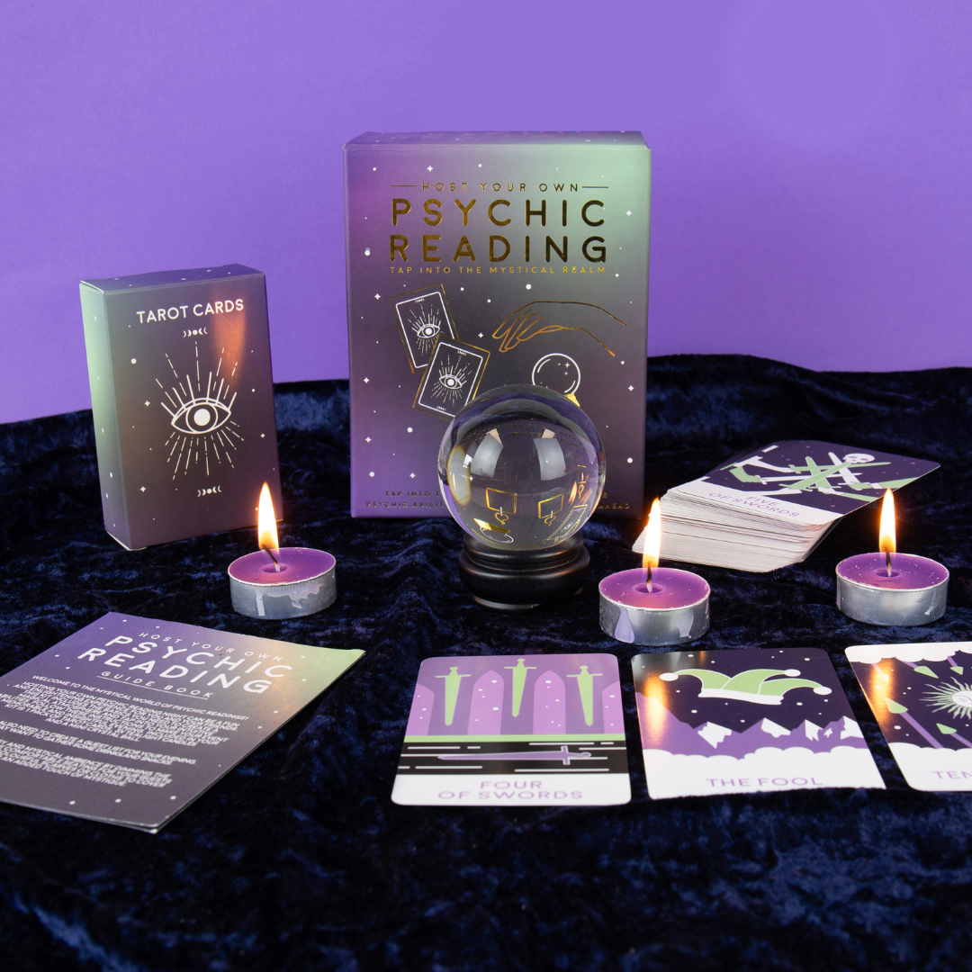 Host Your Own Psychic Reading Kit with Tarot Cards