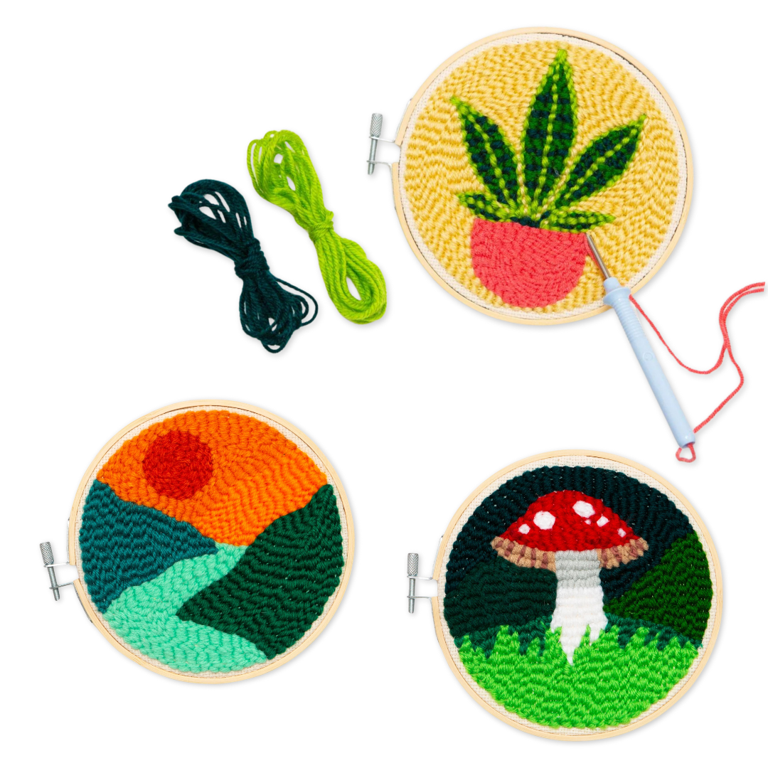 Punch Needle Embroidery Kits (assorted designs) - NEW DESIGNS!