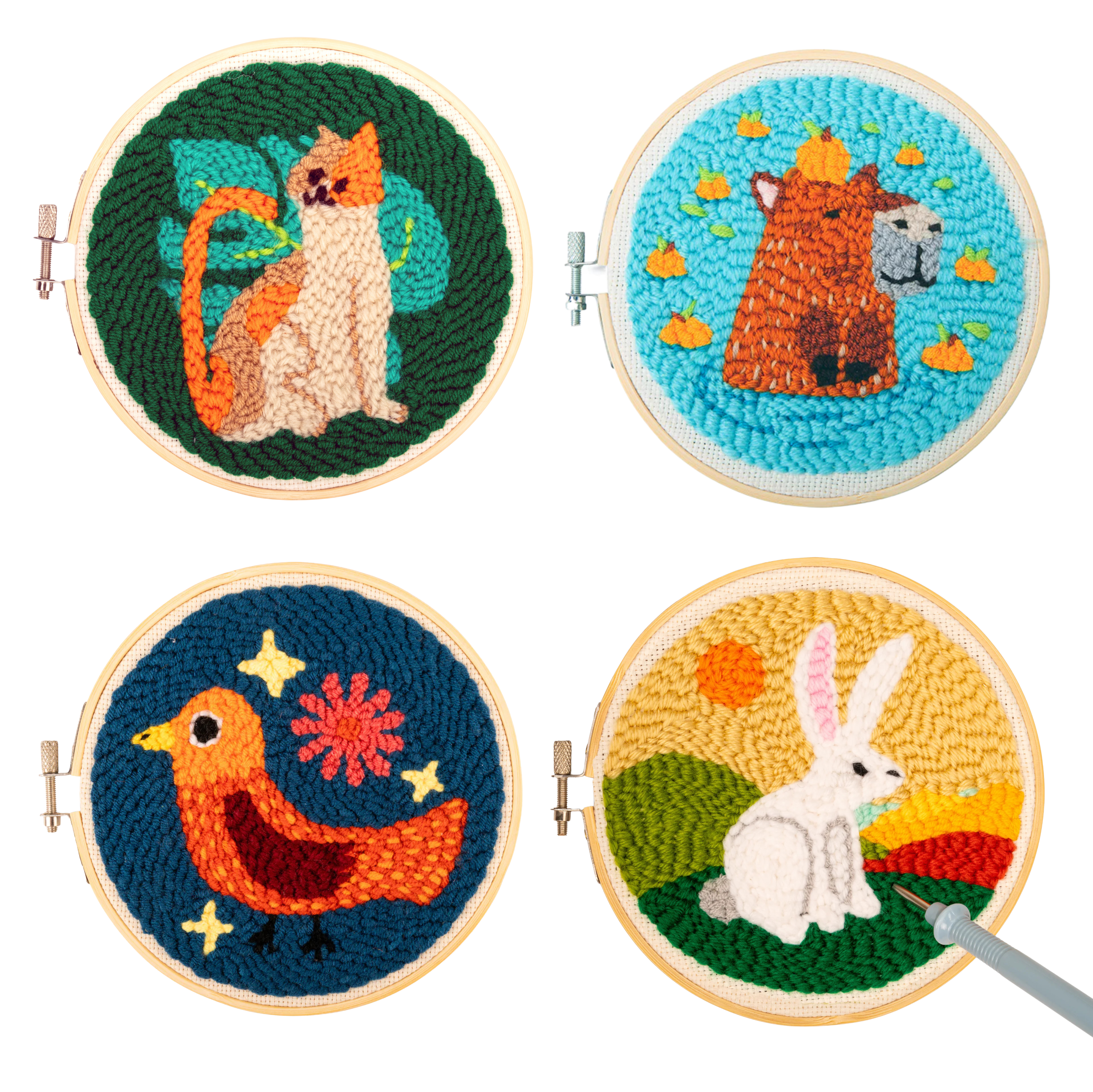 Punch Needle Embroidery Kits (assorted designs)