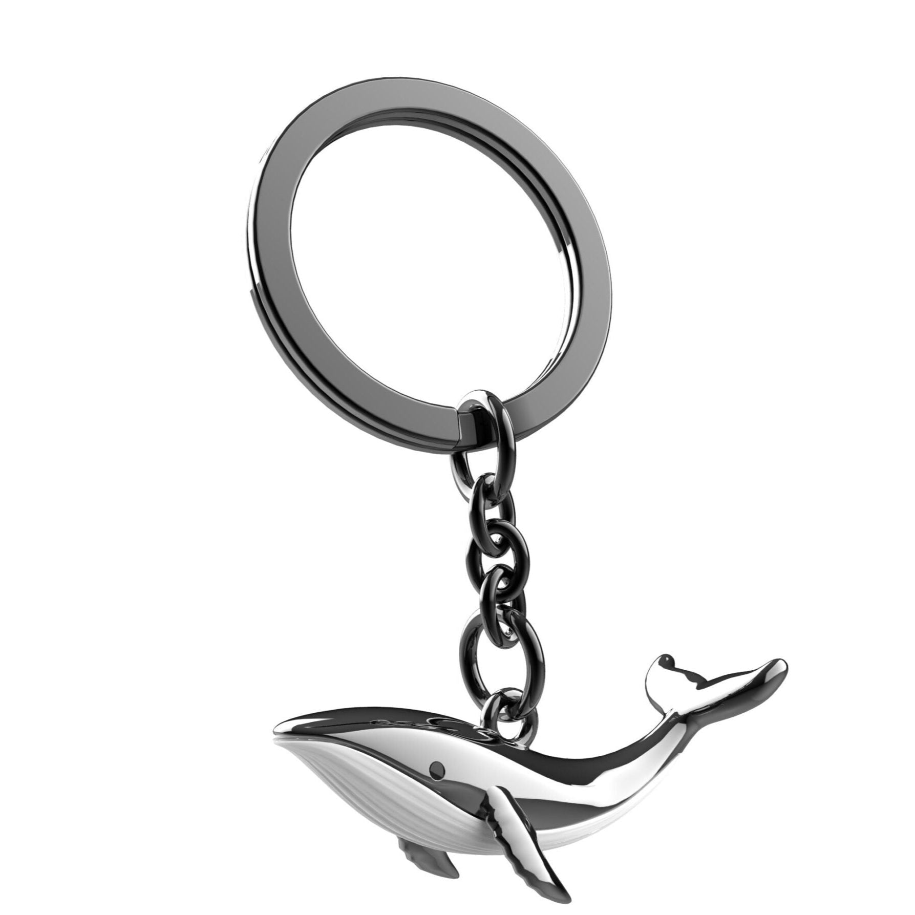 Whale Premium Metal Keyring