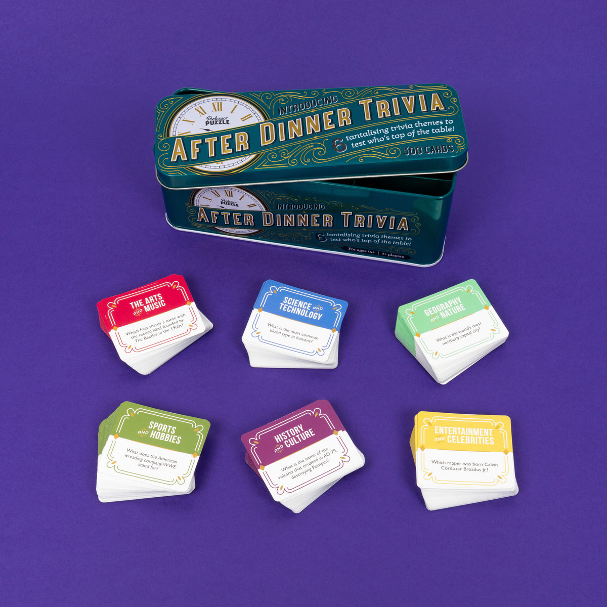 After Dinner Trivia in a Tin