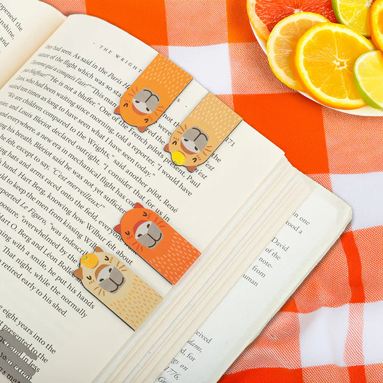 Capybara Magnetic Bookmarks (set of 4)