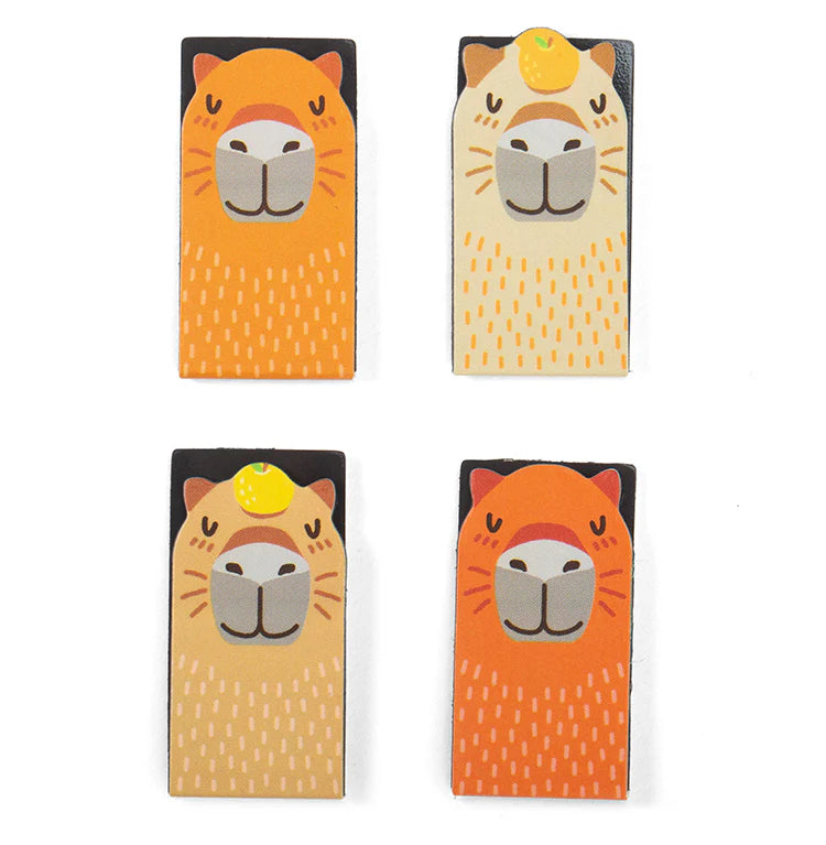 Capybara Magnetic Bookmarks (set of 4)