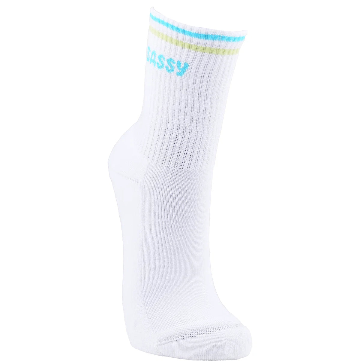 "Sassy" Ladies' Ribbed Cotton Socks