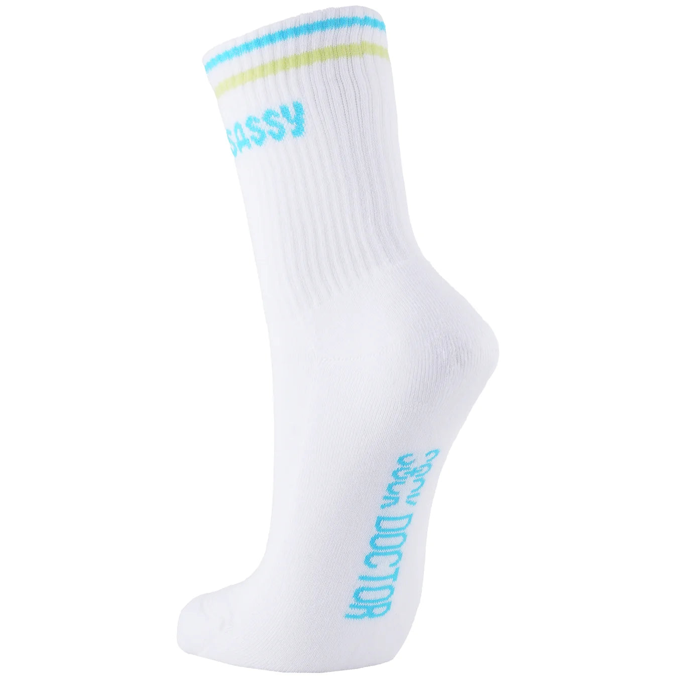 "Sassy" Ladies' Ribbed Cotton Socks