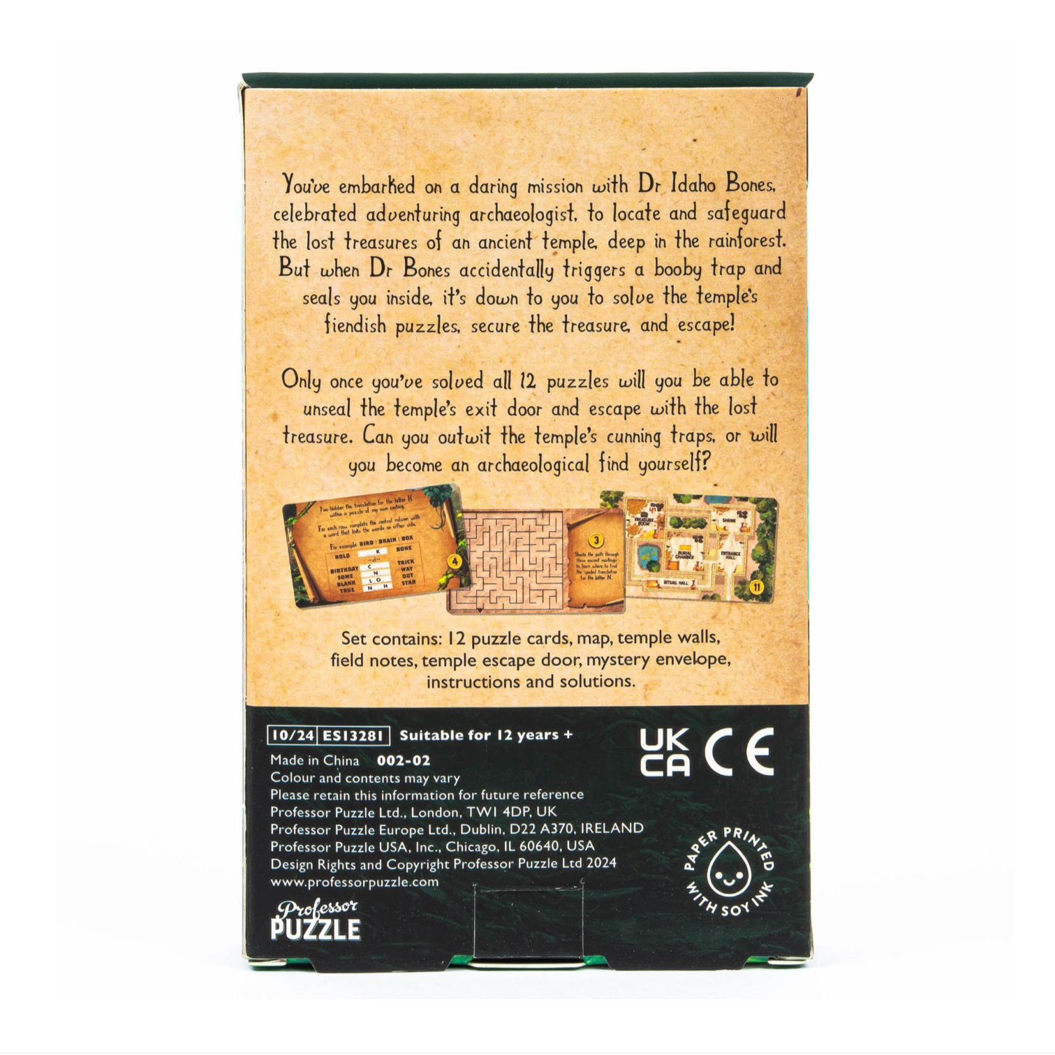 "Escape from the Lost Temple" Escape Room Mini-Game