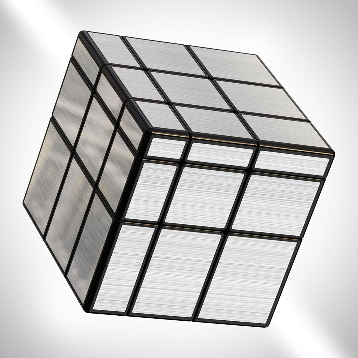 Silver Mirror Cube