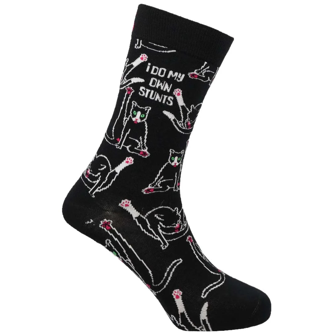 Men's "Stuntman" Cat Bamboo Socks