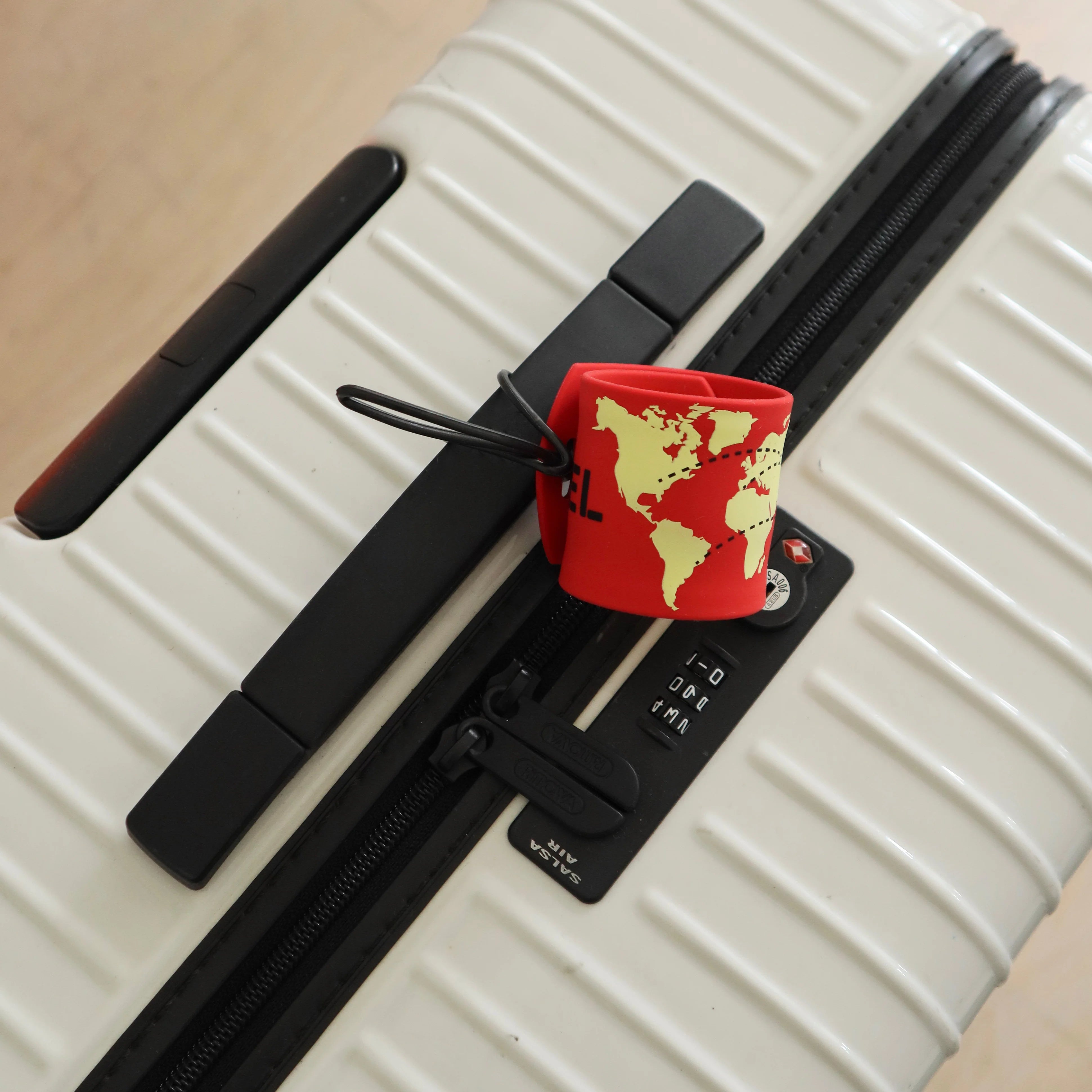 Red Slap-Wrap Luggage Tag