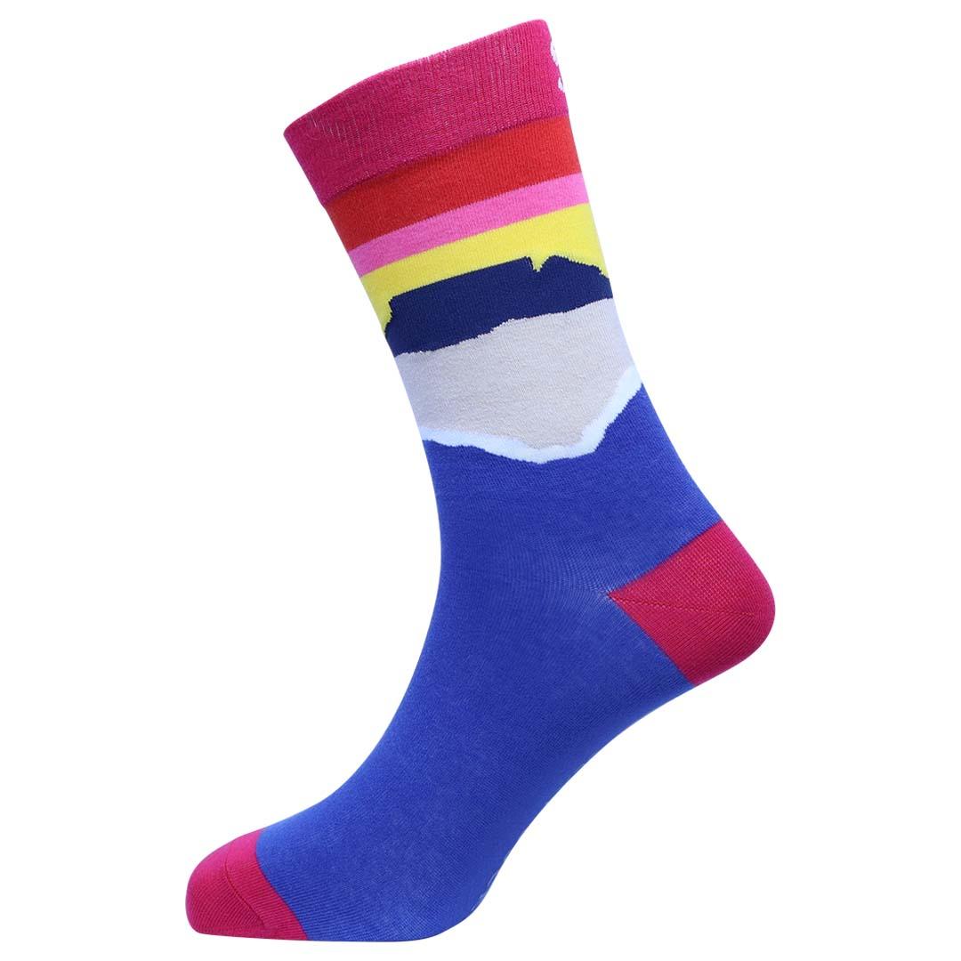 Men's "Tabletop Sunset" Cotton Socks