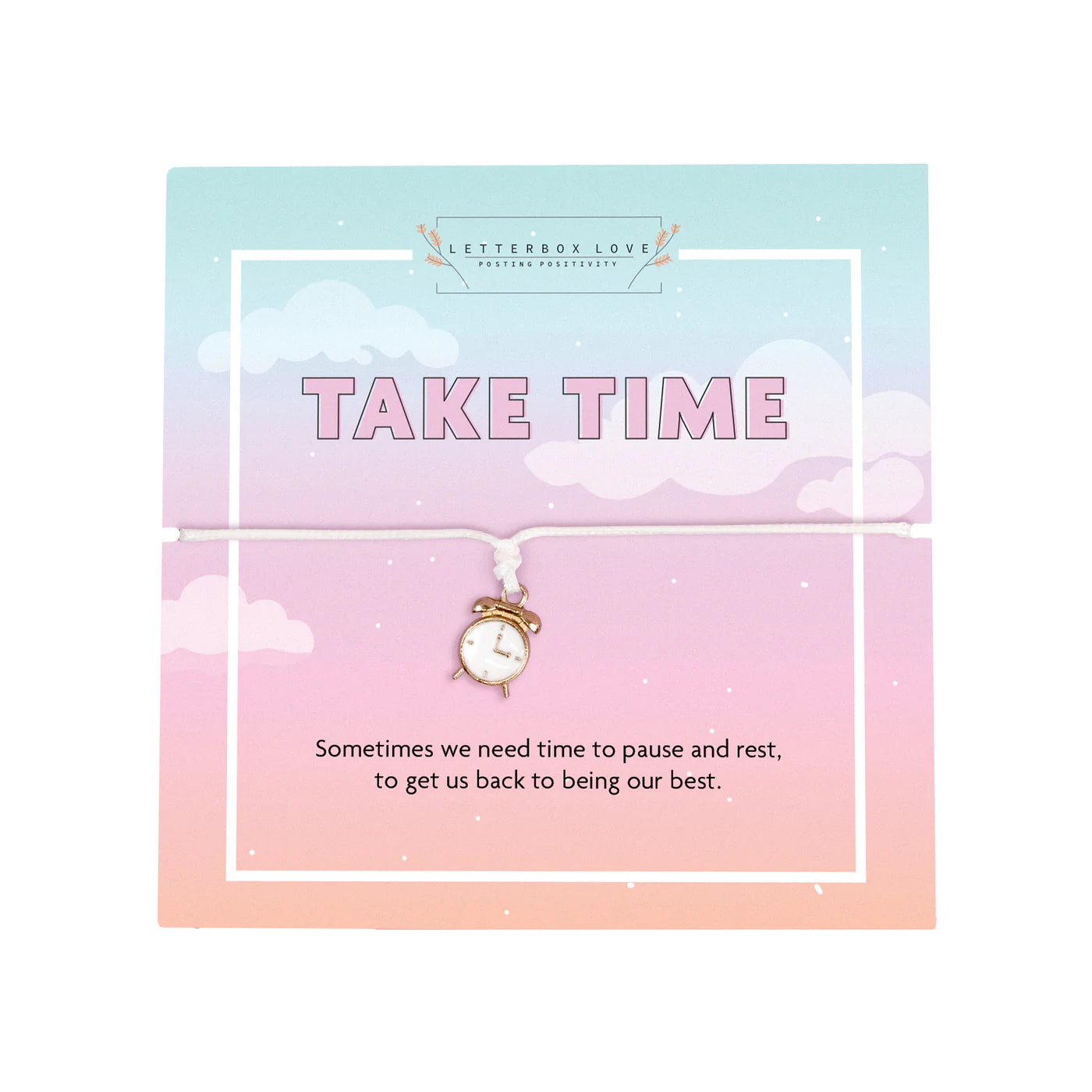 "Take Time" Keepsake Bracelet and Card Set