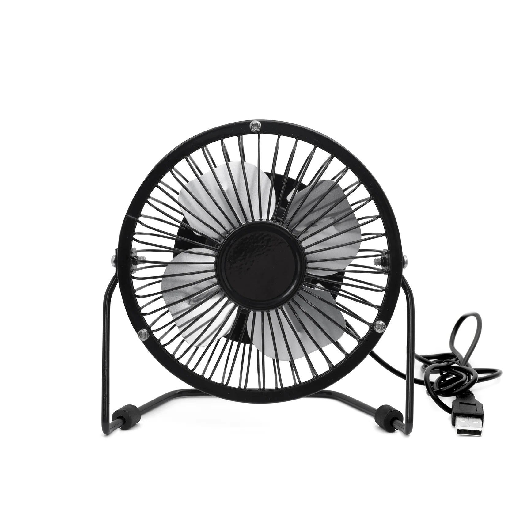 Compact USB-Powered Metal Desk Fan