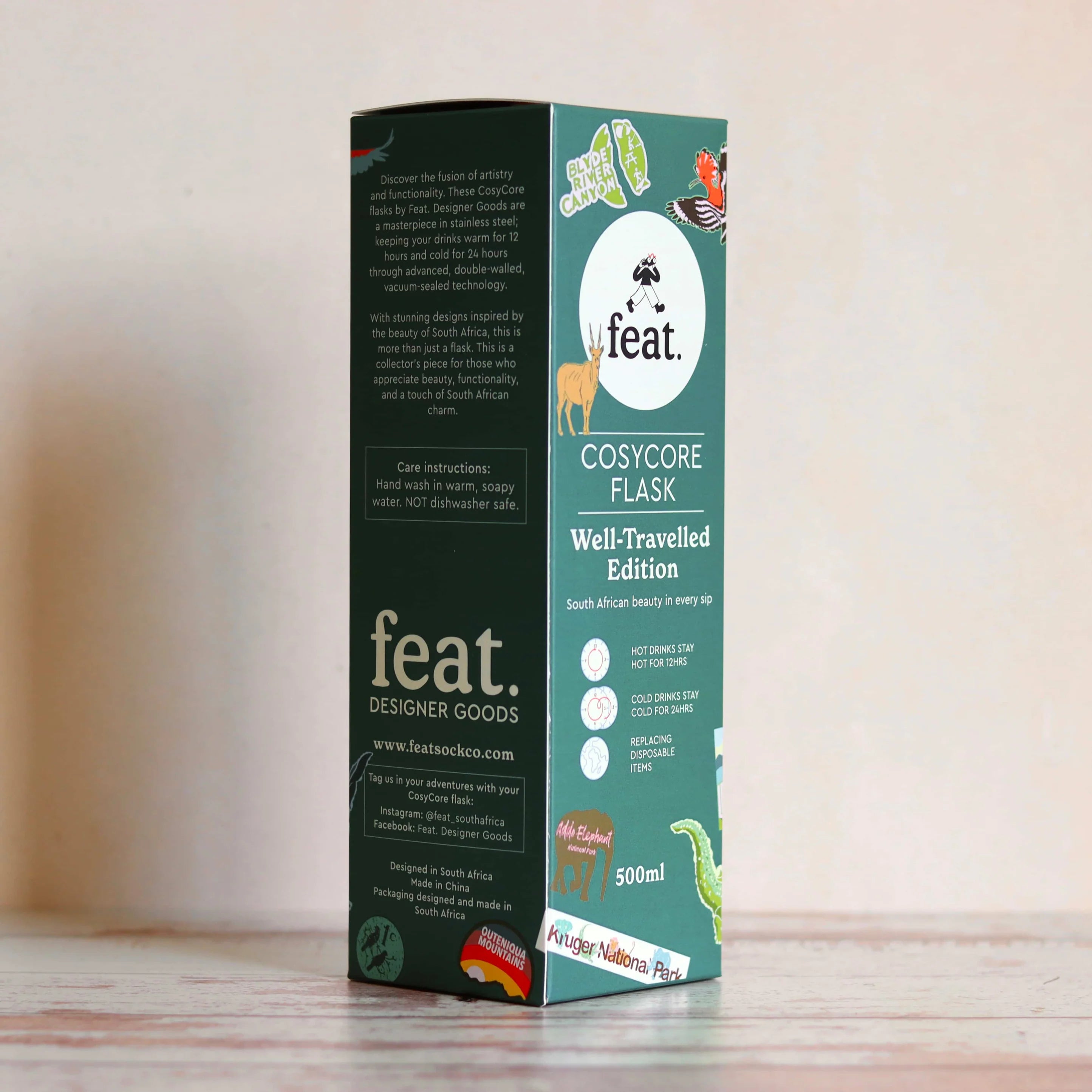 CosyCore Stainless Steel Flasks – Well-Travelled Edition