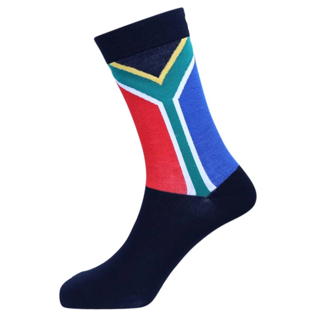 Men's South African Flag Bamboo Socks