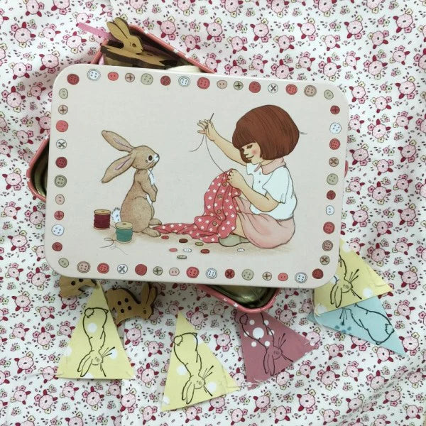 Belle & Boo Vintage Illustrated Sewing Tin
