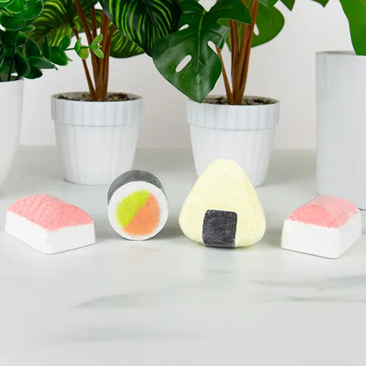 Bento Box Sushi-Inspired Bath Bombs
