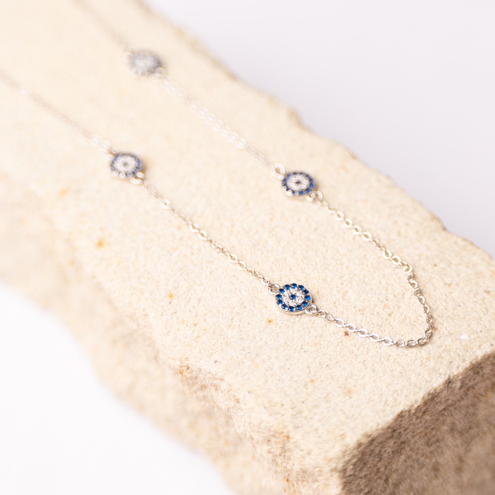 Sterling Silver Evil Eye Necklace
