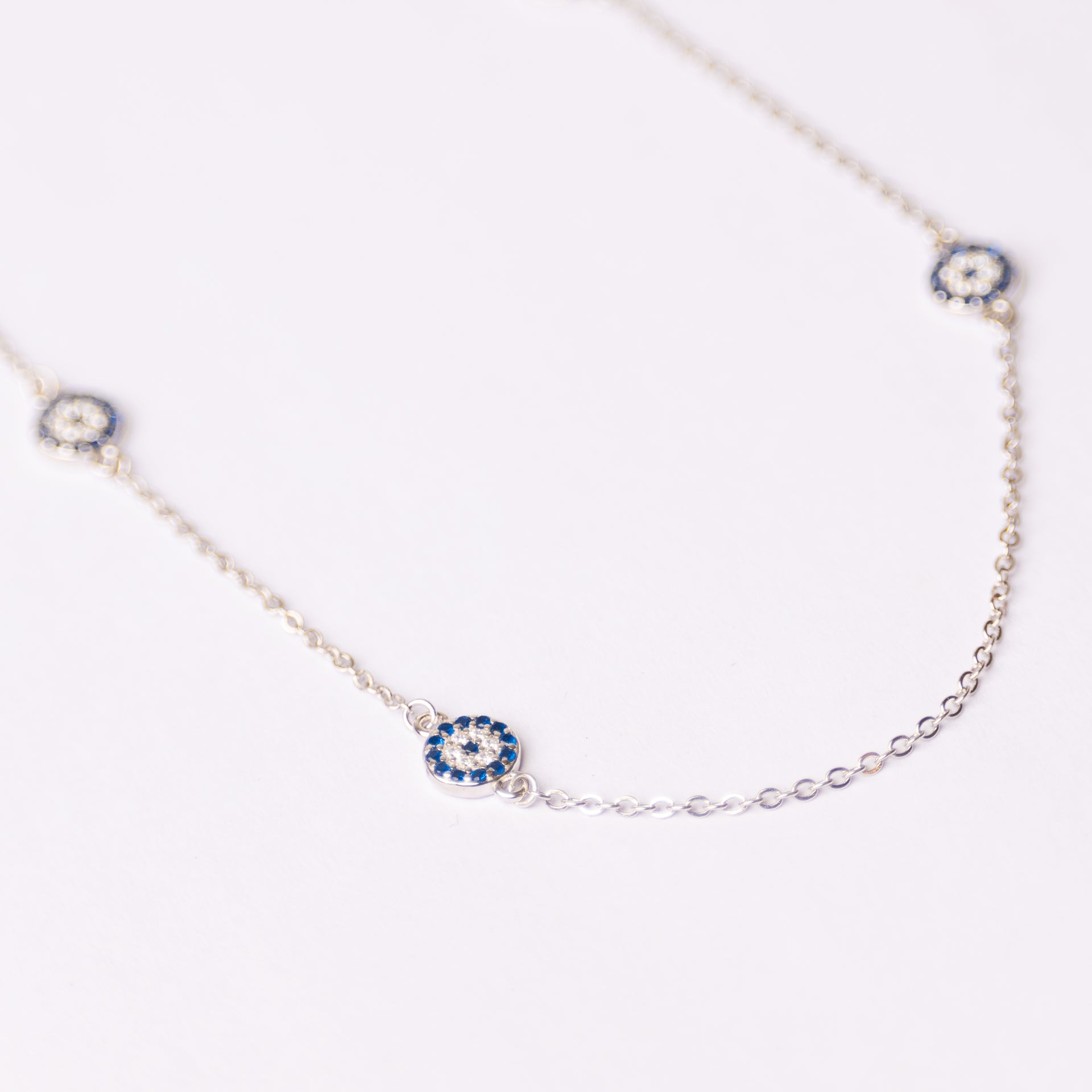 Sterling Silver Evil Eye Necklace