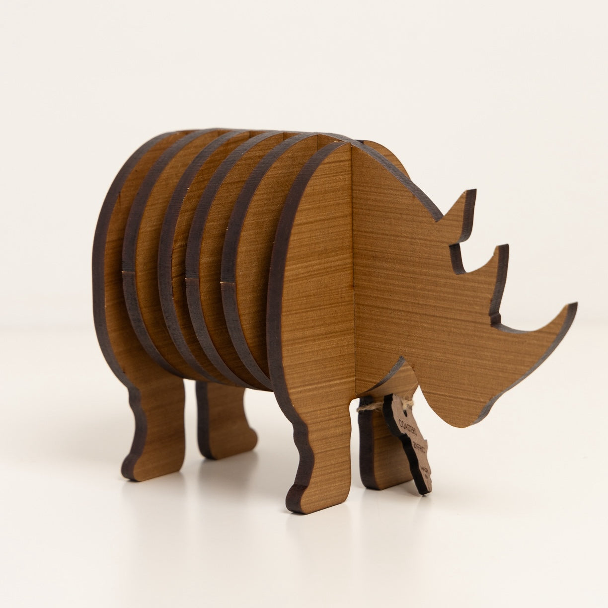 Rhino Coaster Stand (Set of 4 Coasters)