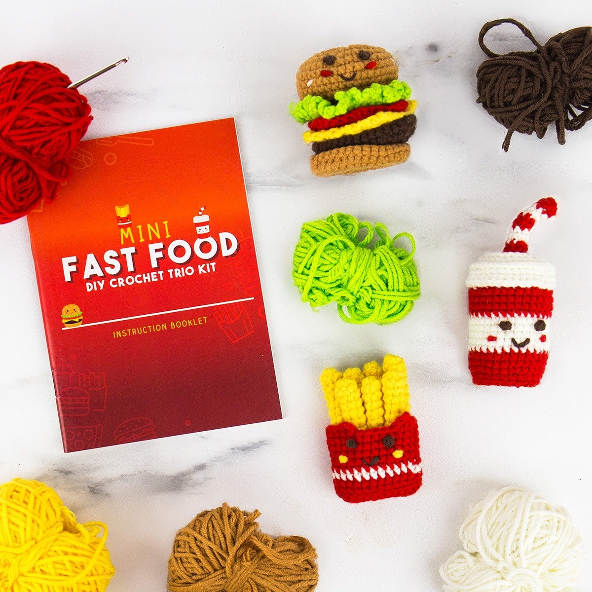 Mini Fast Food Crochet Craft Kit