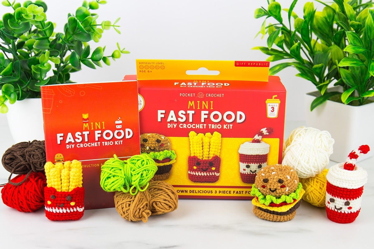 Mini Fast Food Crochet Craft Kit