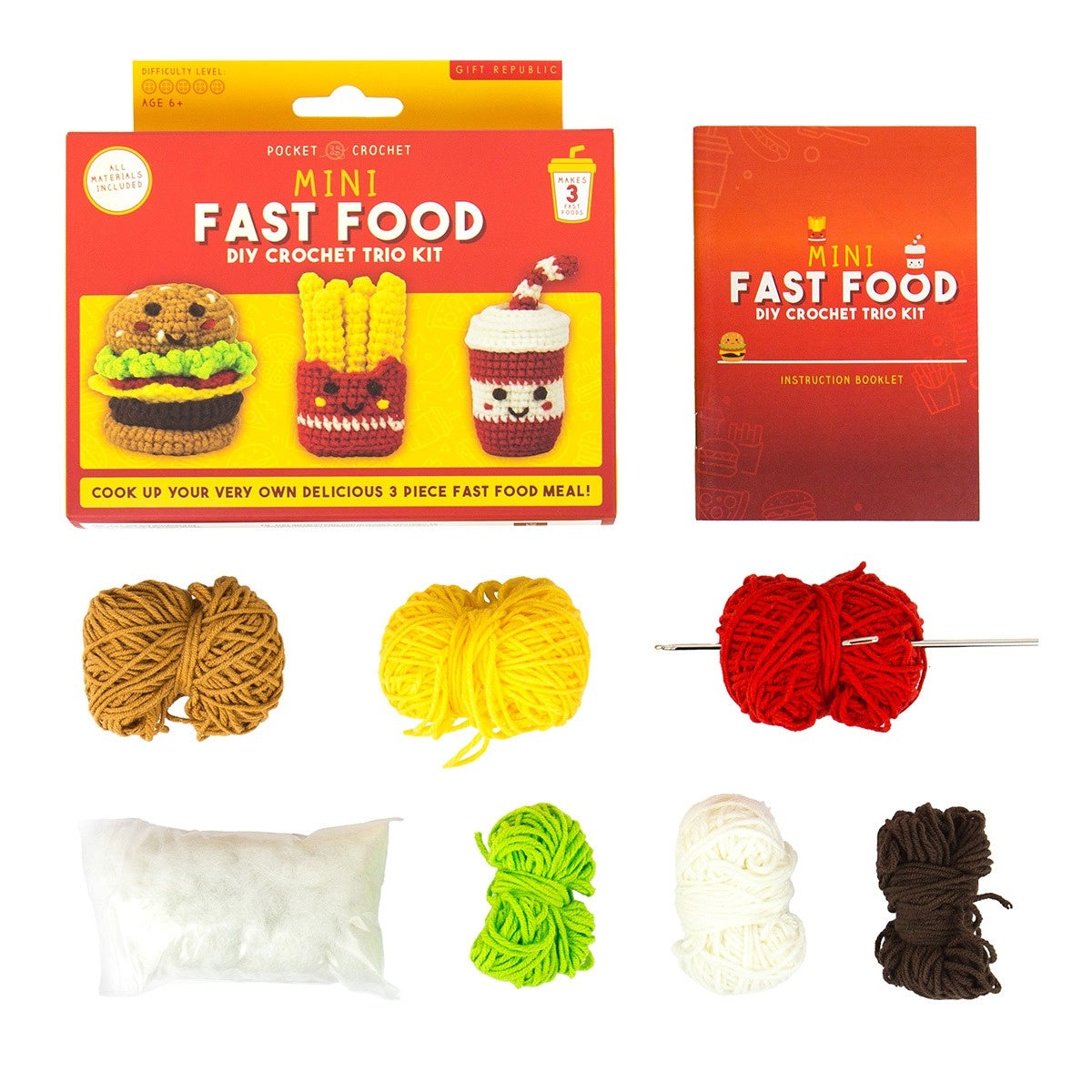 Mini Fast Food Crochet Craft Kit