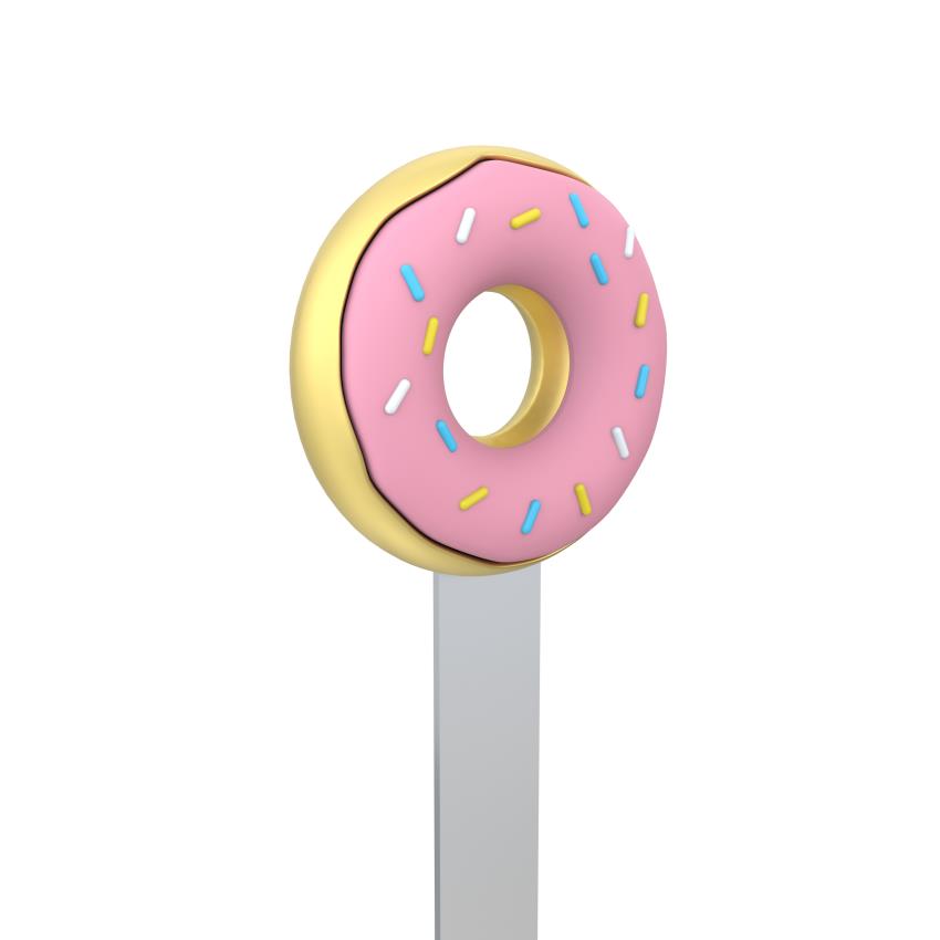 Sprinkled Doughnut Premium Metal Bookmark