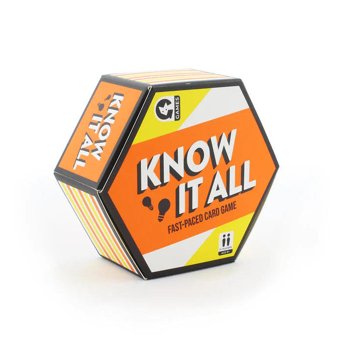 "Know It All" Fast-Paced Card Game