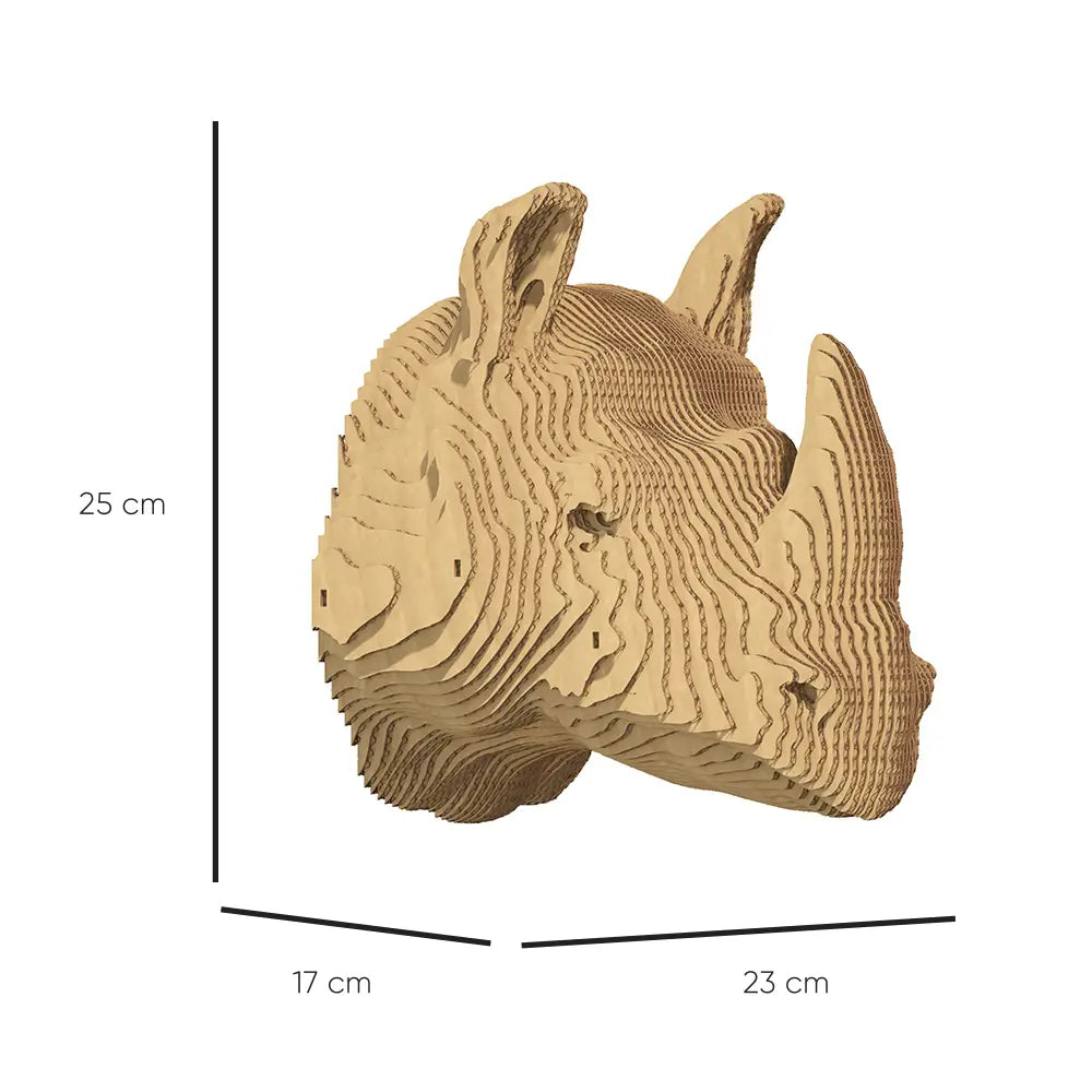 Rhino Wall-Mountable 3D Puzzle
