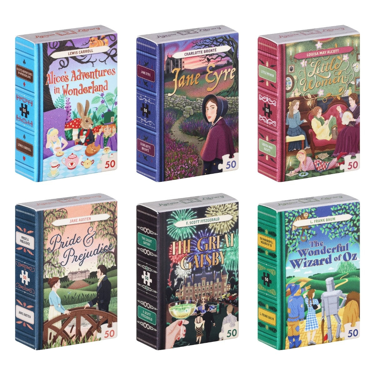 Mini Jigsaw Library – Classic Literature Puzzles (assorted titles)