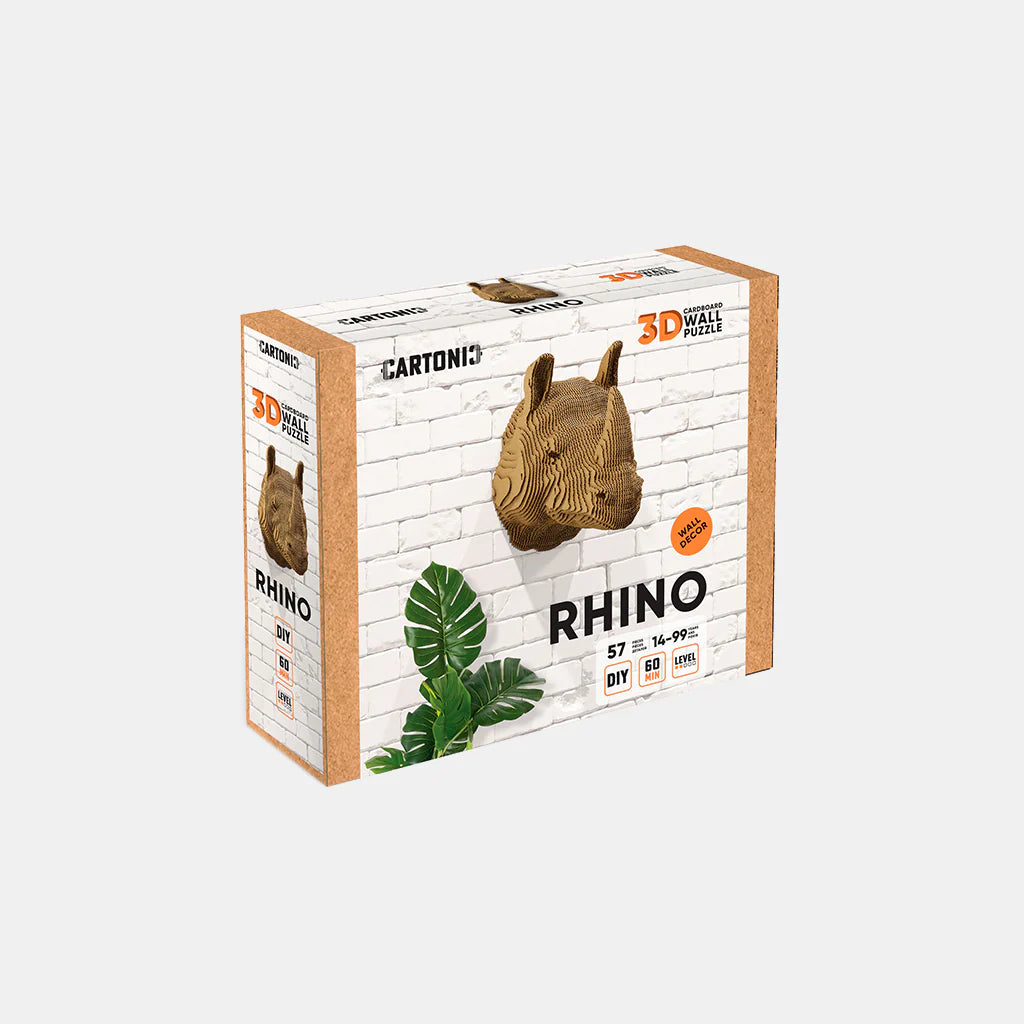 Rhino Wall-Mountable 3D Puzzle