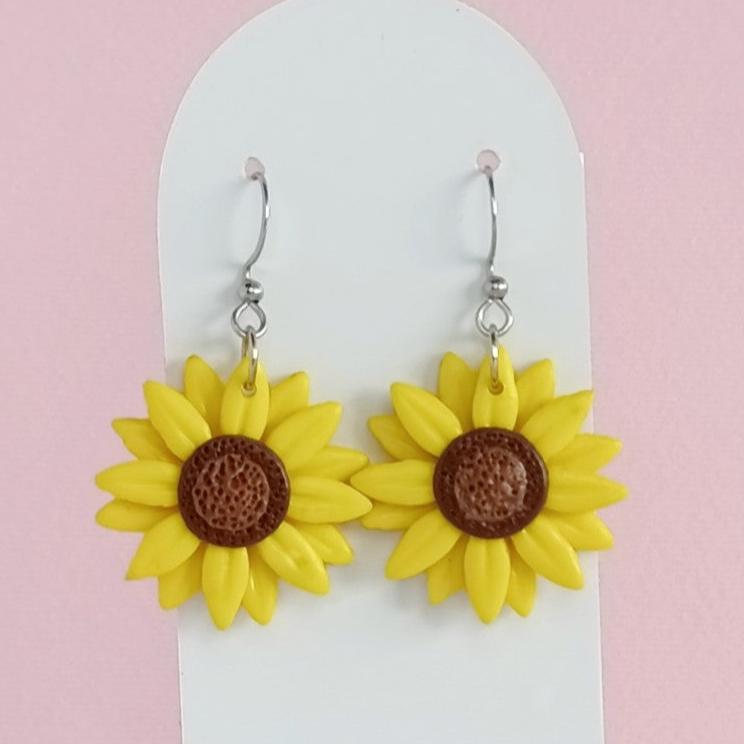 Sunflower Dangle Earrings