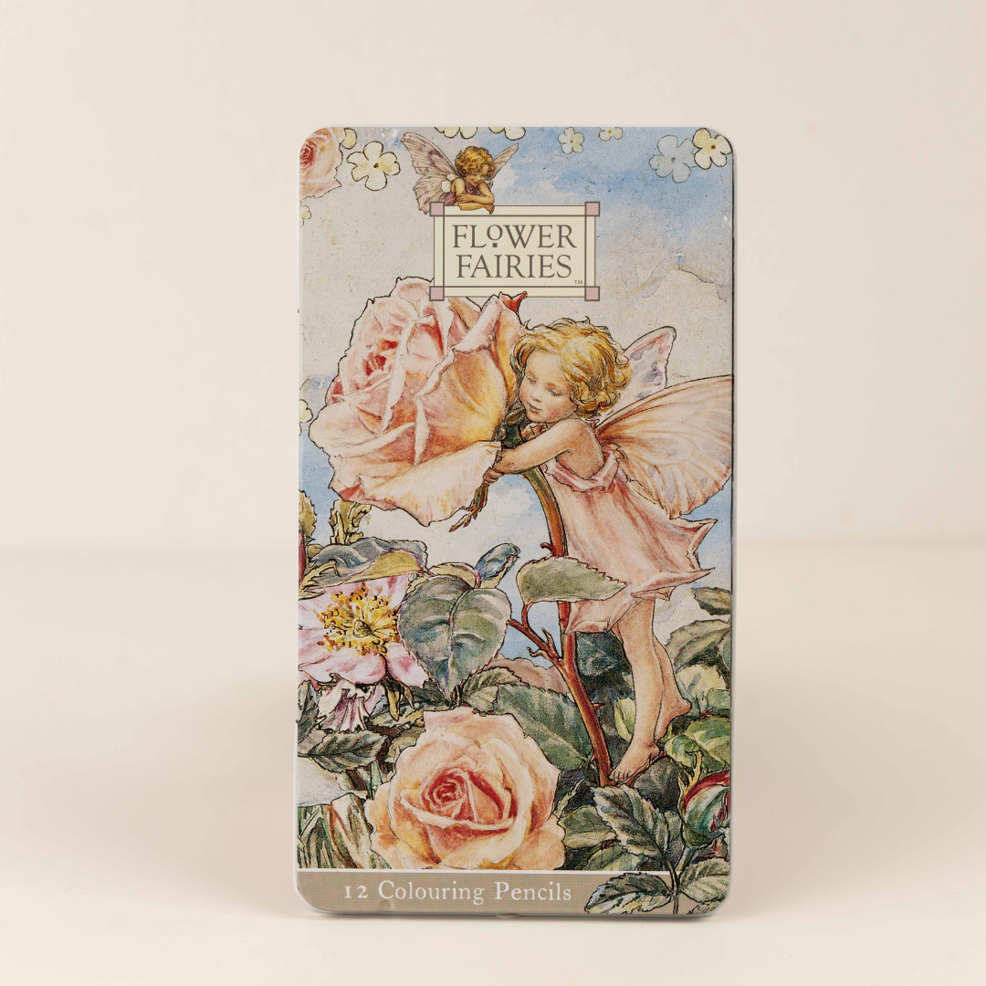 Flower Fairy Tin and Pencil Crayons
