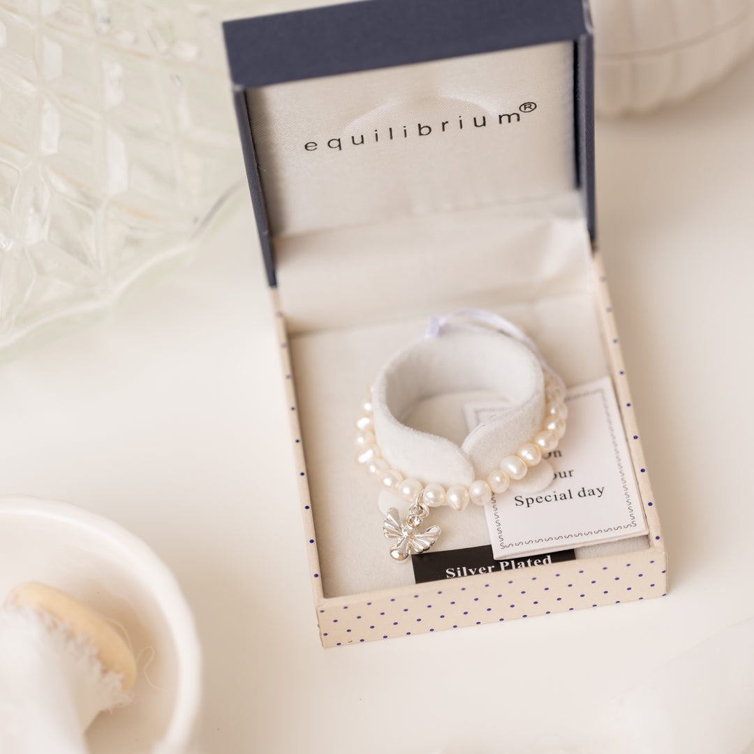 Freshwater Pearl Christening Keepsake Bracelet (assorted)