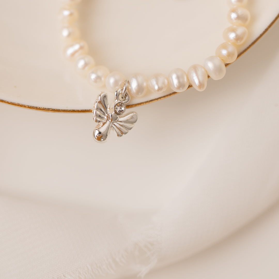 Freshwater Pearl Christening Keepsake Bracelet (assorted)
