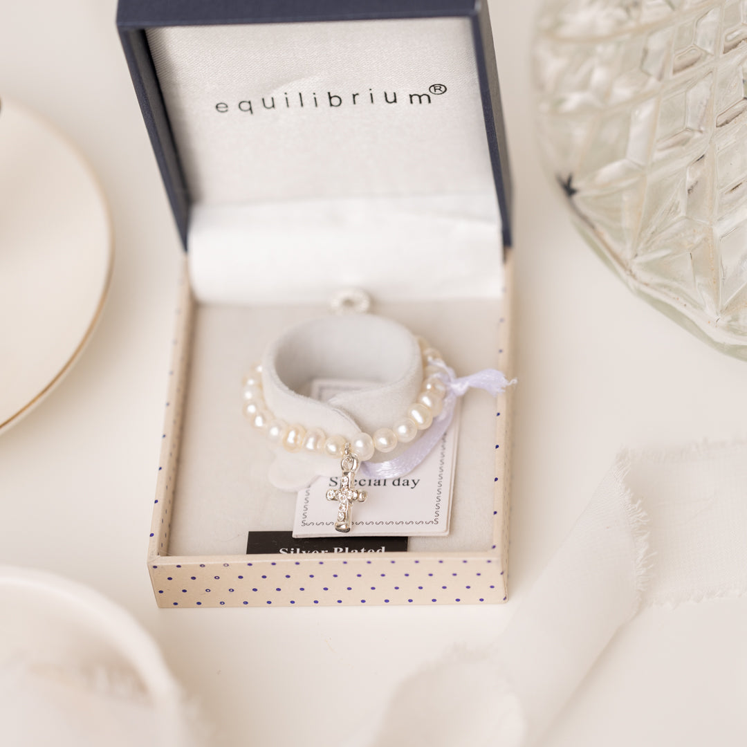 Freshwater Pearl Christening Keepsake Bracelet (assorted)