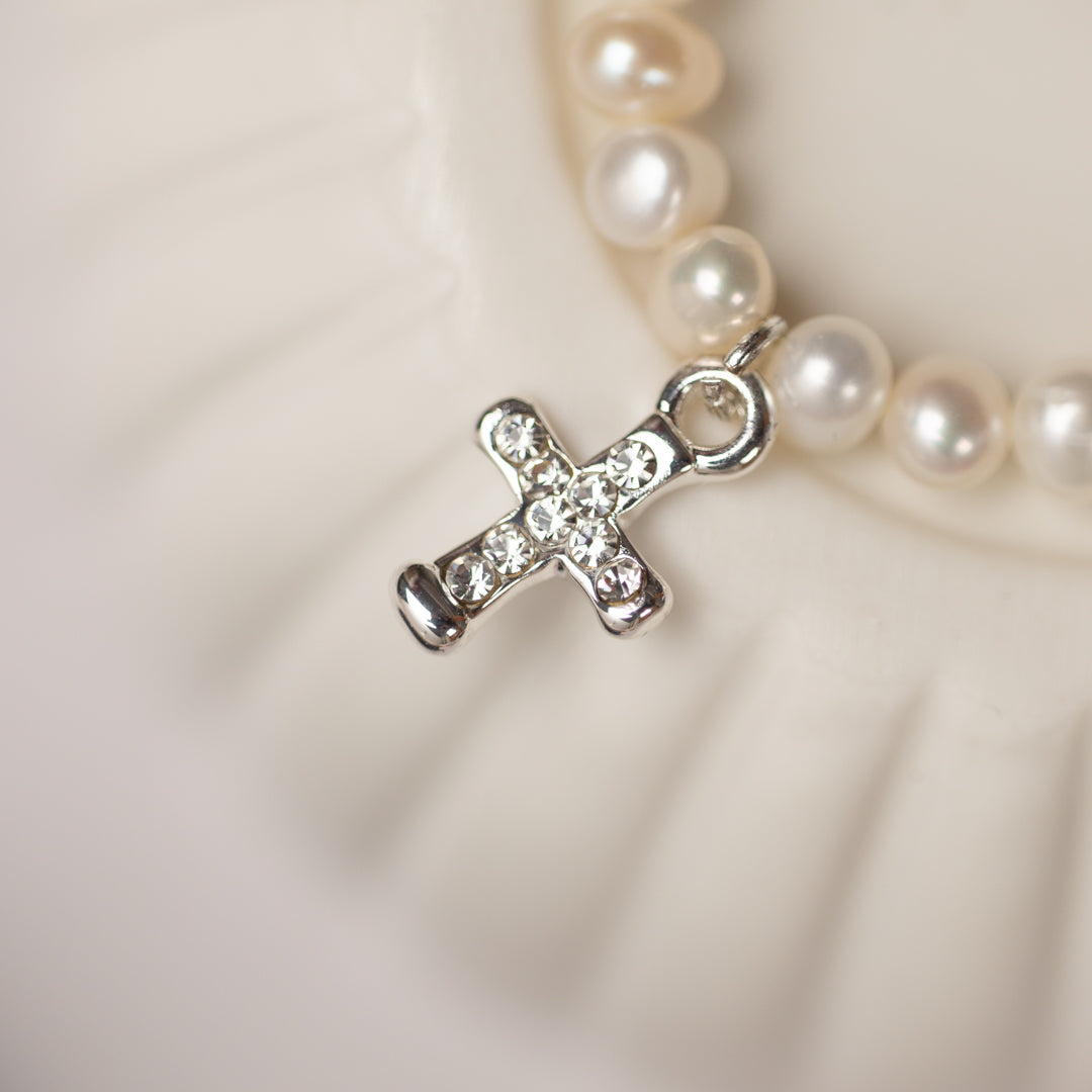 Freshwater Pearl Christening Keepsake Bracelet (assorted)