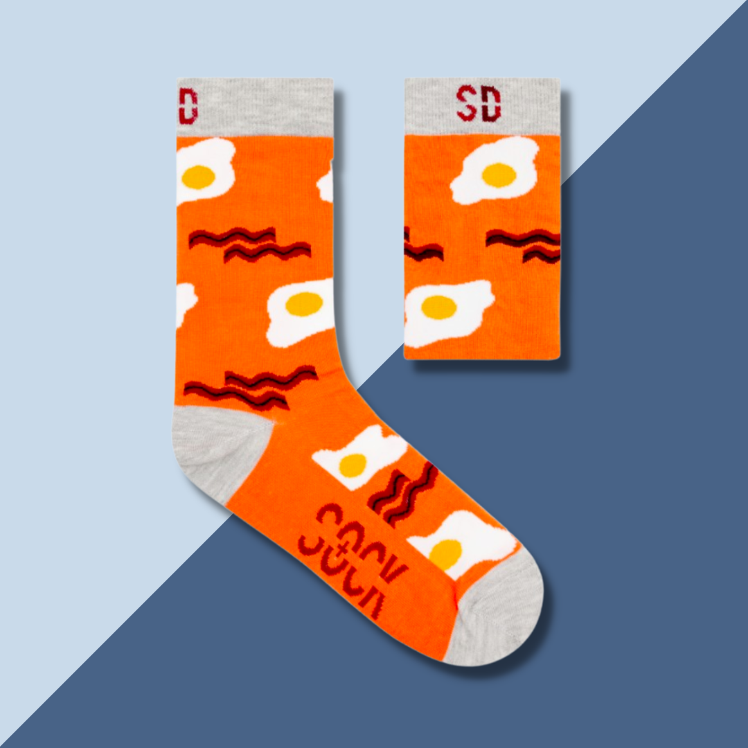 Men's Bacon & Egg Socks