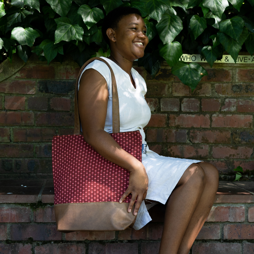 Shwe Leather-Look Tote Bag