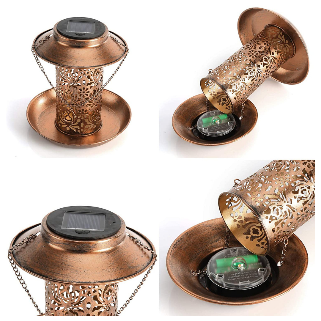 Bird Feeder with Solar Light