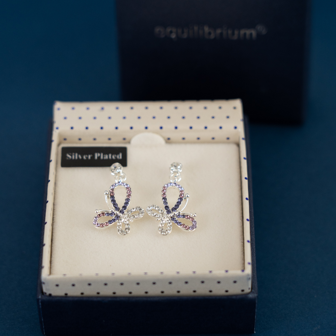 Harlequin Butterfly Earrings