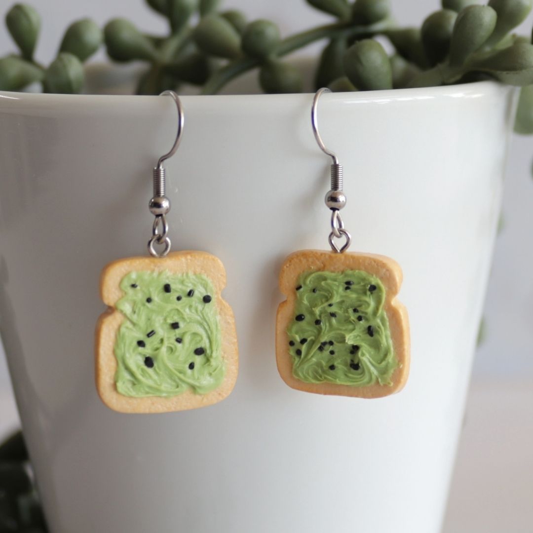 Avocado Toast Dangle Earrings