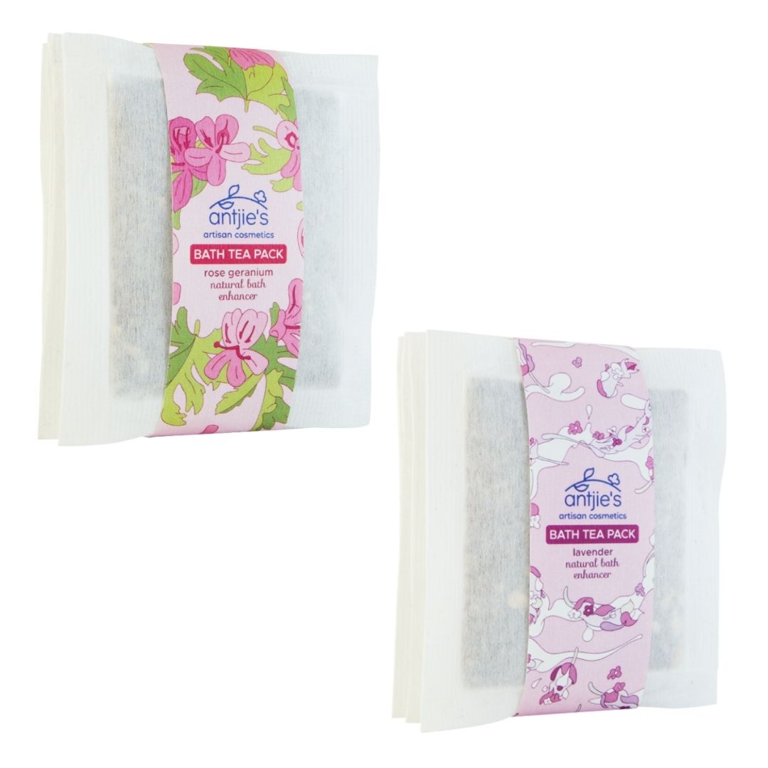 Antjie's Bath Tea Bags (Lavender / Rose Geranium)