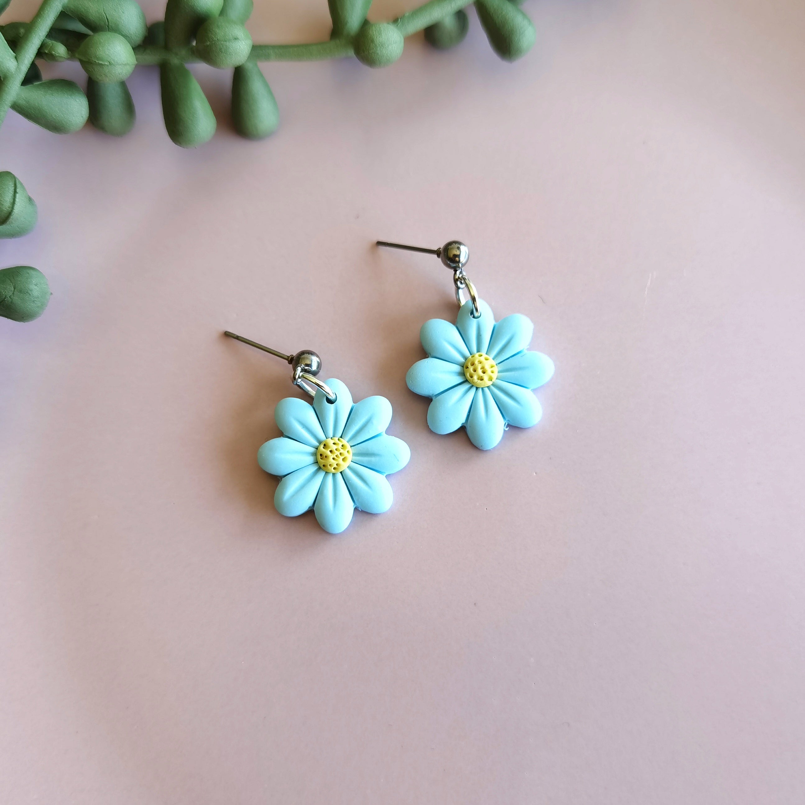 Flower Dangle Earrings (assorted colours)