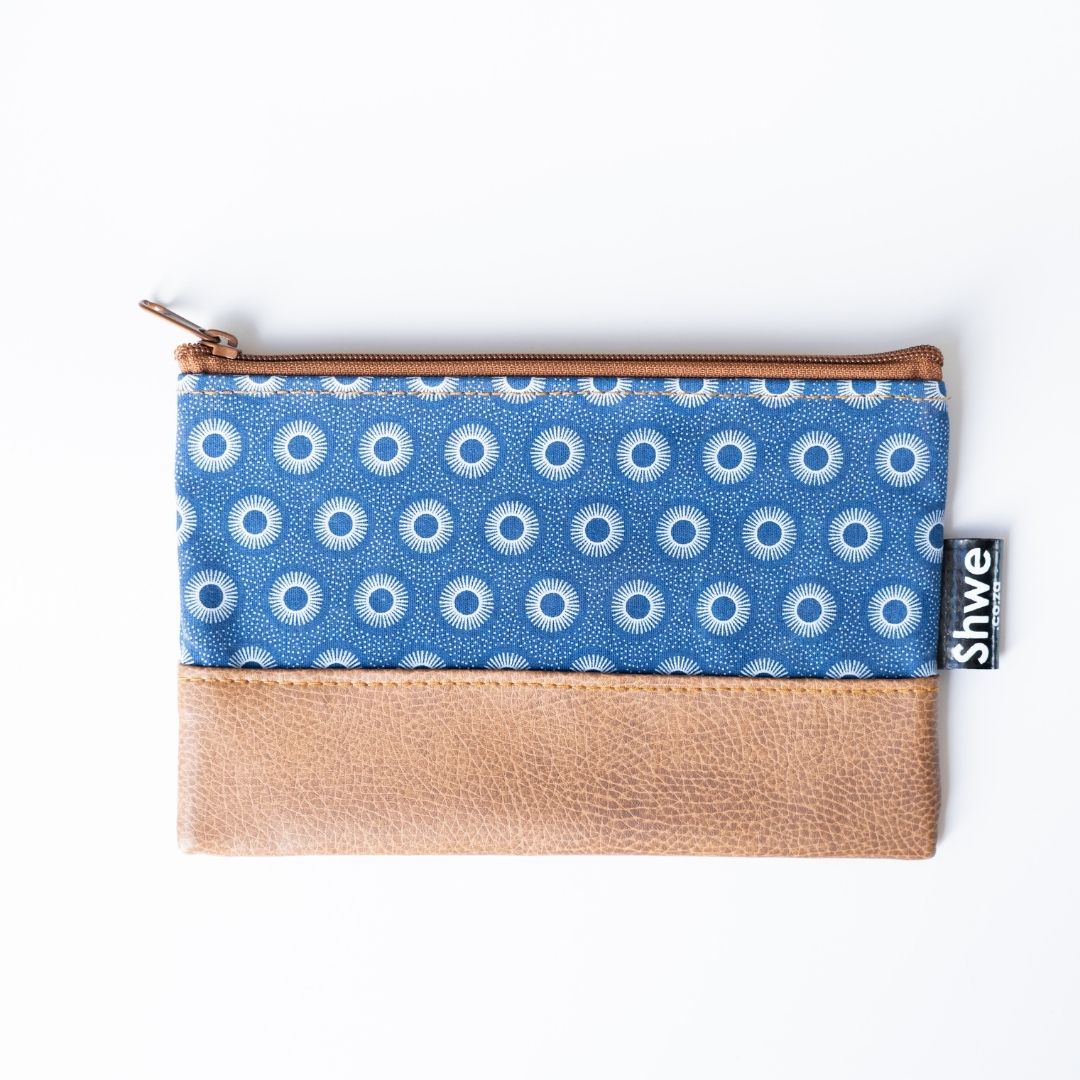 Shwe Leather-Look Clutch Bag